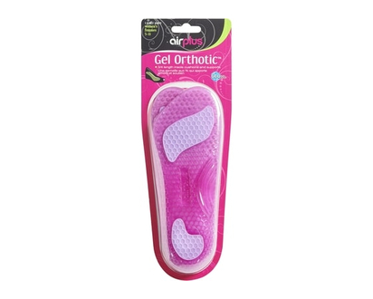 Airplus SEMELLES ORTHOPÉDIQUES EN GEL TROIS QUARTS POUR FEMME, POINTURES 5 à 11 - 1 CHA