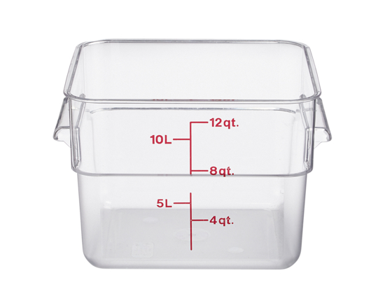 Clear Storage Container, 12QT - 1.0 EA