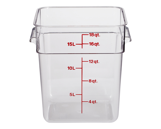18QT Square Food Storage Container - 1.0 EA