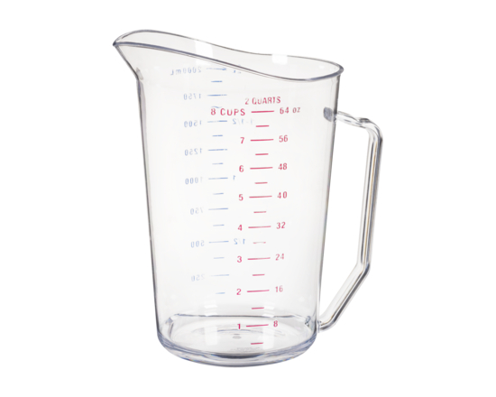 2QT Clear Measuring Cup - 1.0 EA