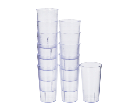 Clear Plastic Tumbler - 1.0 EA