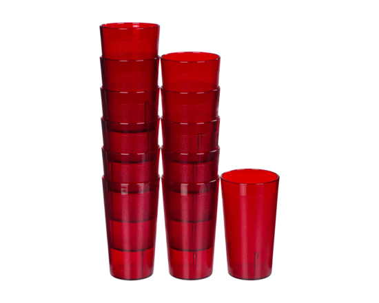 12oz Ruby Tumbler Glass - 1.0 EA
