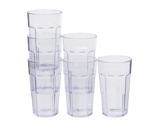 16oz Clear Tumbler Cups - 1.0 EA