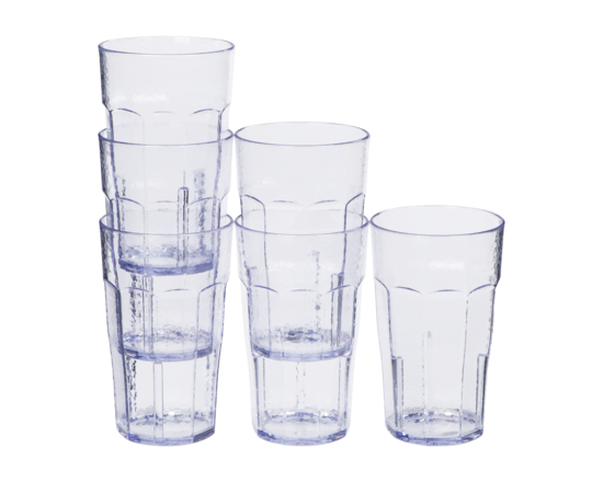 22oz Clear Tumbler Cups - 1.0 EA