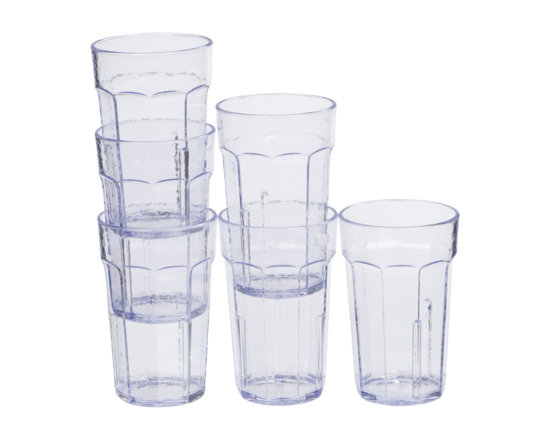 8oz Clear Tumbler Cup - 1.0 EA