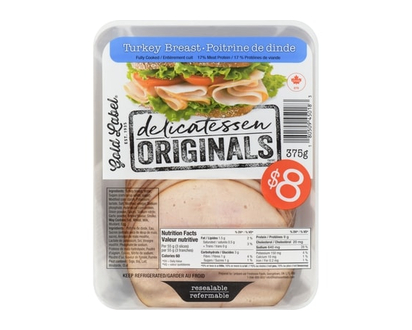 Gold Label Delicatessen Originals Turkey Breast - 375.0 G