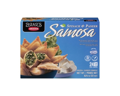 Brar's Samosa Spinach Paneer - 624.0 G