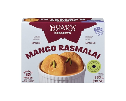 Brar's Mango Rasmalai 12 Pieces - 850.0 G