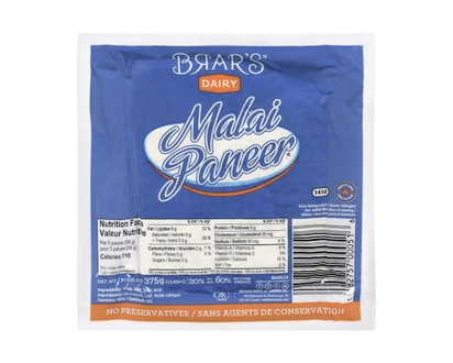 Brar's Malai Paneer 20% M.F. - 375.0 G