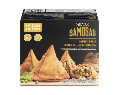 Brar's Samosas Potatoes & Peas Mild Flavour - 300.0 G