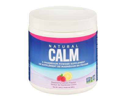 Natural Calm Raspberry-Lemon Flavour A Magnesium Powder Supplement - 226.0 G