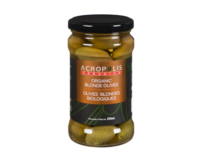 Acropolis Organics Blonde Olives Organic - 315.0 ML