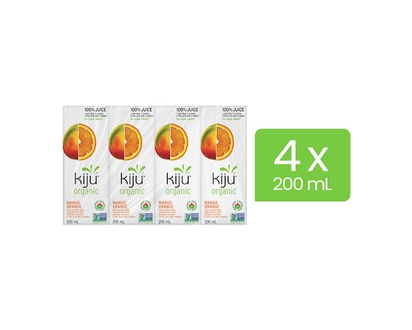 Kiju Organic Mango Orange Fruit Juice Boxes - 200.0 ML