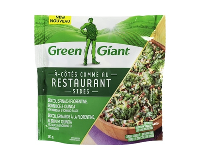 Green Giant Restaurant Sides Broccoli Spinach Florentine, Brown Rice & Quinoa - 283.0 G