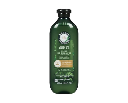 Herbal Essences Hemp Oil Sulfate Free Shampoo, Frizz Control, with Certified Camellia Oil and Aloe Vera, For All Hair Types, Especially Frizzy Hair - 