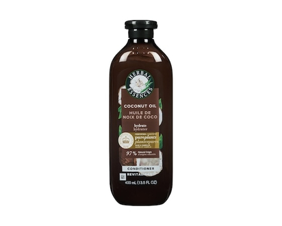 Herbal Essences Coconut Oil Hydrating Conditioner, with Certified Camellia Oil and Aloe Vera, For All Hair Types, Especially Dry Hair - 400.0 ML