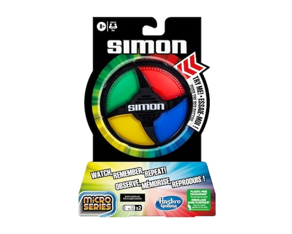 Hasbro Gaming Simon Micro Series Electronic Game, Classic Simon Gameplay in a Compact Size, Fun Party Game for Kids Ages 8+ - 1.0 EA