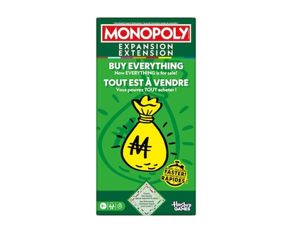 Hasbro Gaming Monopoly Buy Everything EXPANSION (Classic Monopoly Board Game Required to Play) - 1.0 EA