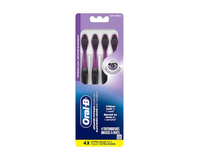 Oral B Charcoal Soft Toothbrush 4-Pack - 4.0 EA