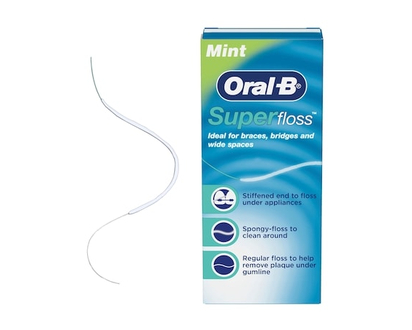 Oral B Super Floss, Mint - 50.0 EA