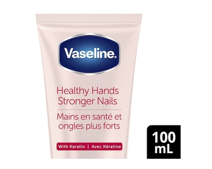 Vaseline Intensive Care Hand Lotion for hands and nails treatment Healthy Hands Stronger Nails hand cream enriched with Keratin 100 ml - 1 EA