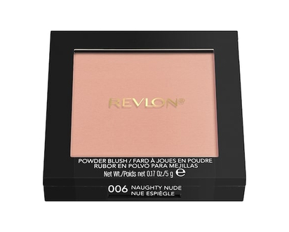 Revlon Powder Blush, Naughty Nude - 1.0 EA