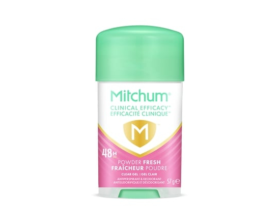 48H Clinical Efficacy Clear Gel Deodorant and Antiperspirant, Powder Fresh - 57.0 G
