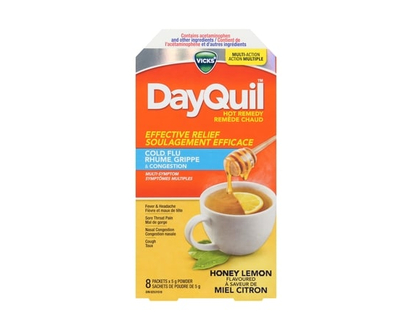 Vicks Dayquil Hot Remedy Cold, Flu & Congestion Medicine - 8.0 EA