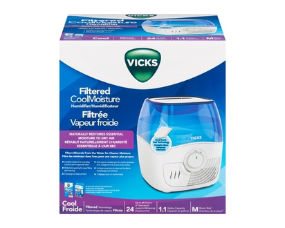 Vicks Filtered Coolmoisture 1.1 Gallon Capacity Humidifier - 1.0 EA