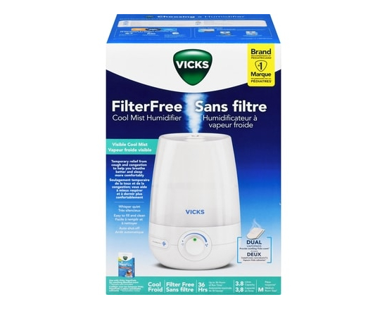 Vicks Filterfree Cool Mist Humidifier - 1.0 EA