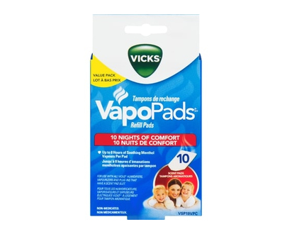 Vicks Tampons de rechange Vapopads, format économique - 10 CHA