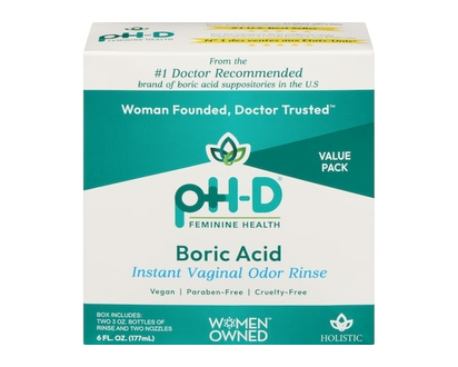 PhD Boric Acid Instant Vaginal Odor Rinse - 177.0 ML
