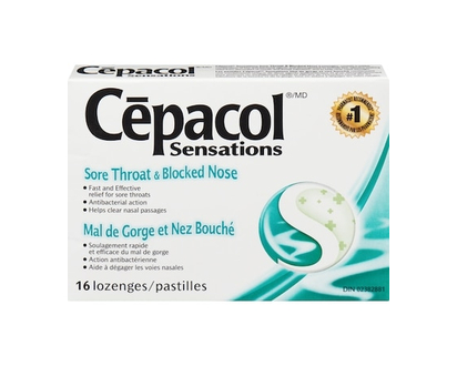Cepacol® Sensations Sore Throat and Blocked Nose, Sore Throat Lozenges, 16 ct - 16 LOZ