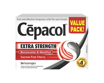 Cepacol Extra Strength Sucrose Free Cherry Value Pack, Sore Throat Lozenges - 36.0 EA