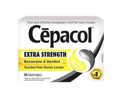 Cepacol Extra Strength Sucrose Free Honey Lemon Value Pack, Sore Throat Lozenges - 36.0 EA