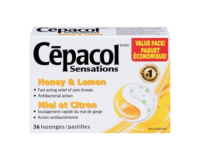 Cepacol® Sensations Honey and Lemon, Sore Throat Lozenges, 36 ct - 36 LOZ