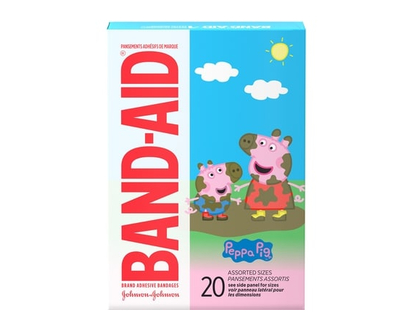 Band-Aid Adhesive Bandages for Kids, Peppa Pig - 20.0 EA