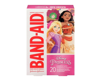 Band-Aid Brand Adhesive Bandages Featuring Disney Princesses Characters, 100% Waterproof Bandages for Minor Cuts & Scrapes for Kids & Toddlers, All On