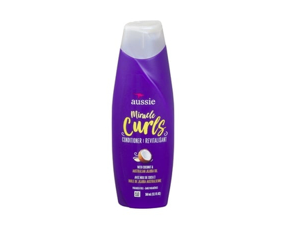 Aussie Miracle Curls with Coconut Oil, Paraben Free Conditioner - 360.0 ML