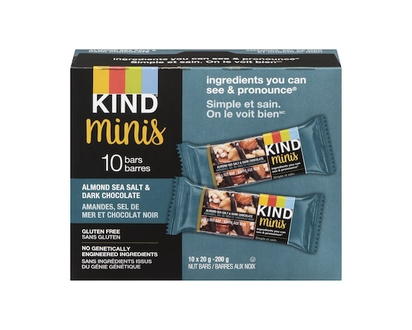 Kind Mini-barres Noix, sel de mer et chocolat noir - 200.0 G