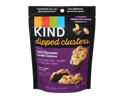 KIND Dipped Clusters™ Dark Chocolate Vanilla Cashew - 113 G