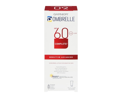 Garnier Complete Sunscreen Lotion For Sensitive Skin Sensitive Advanced Spf 60 Uva + Uvb - 90.0 ML