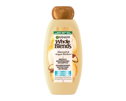 Garnier Whole Blends Deeply Nourishing Shampoo Almond & Argan Riches - 370.0 ML