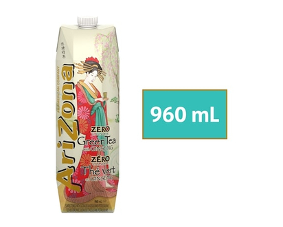 Arizona Low-Calorie Green Tea with Ginseng and Honey - 960.0 ML