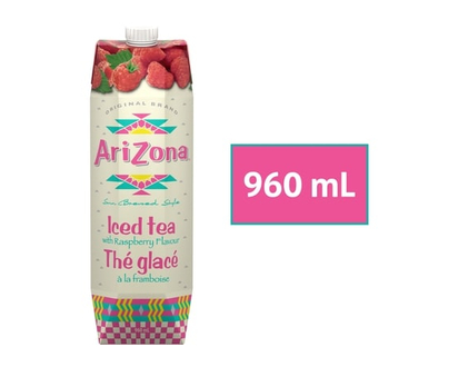 Arizona 100% Natural Raspberry Iced Tea - 960.0 ML