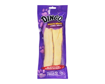 Dingo Wag 'n Wrap Dog Treats, Jumbo - 206.0 G
