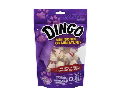 Dingo Rawhide Mini Bones - 170.0 G
