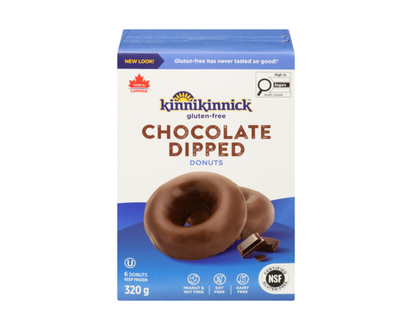 Kinnikinnick Beignes trempés au chocolat - 320.0 G