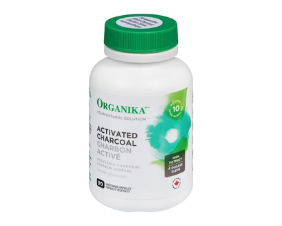 Organika Activated Charcoal Caps - 90.0 EA