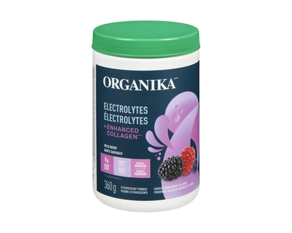 Organika Electrolytes + Enhanced Collagen Effervescent Powder Wild Berry - 360.0 G